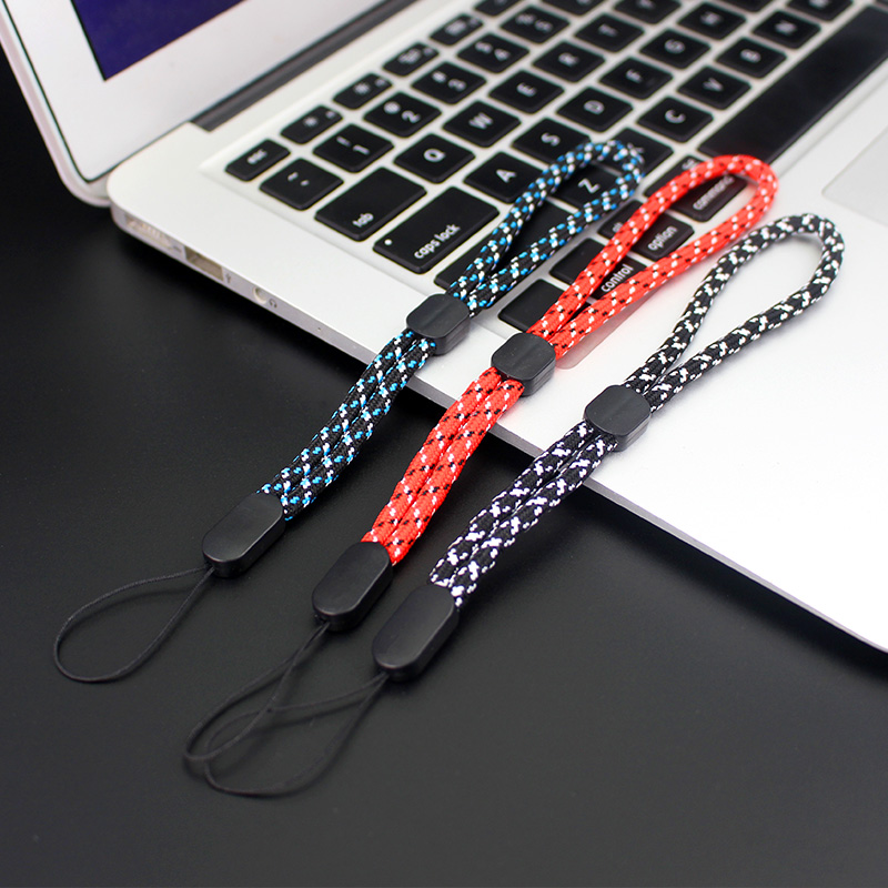Mobile Phone Case Strap USB Disk Key Short Lanyard for iPhone 15 Pro Adjustable Hand Straps Audio Anti-lost Wrist Rope
