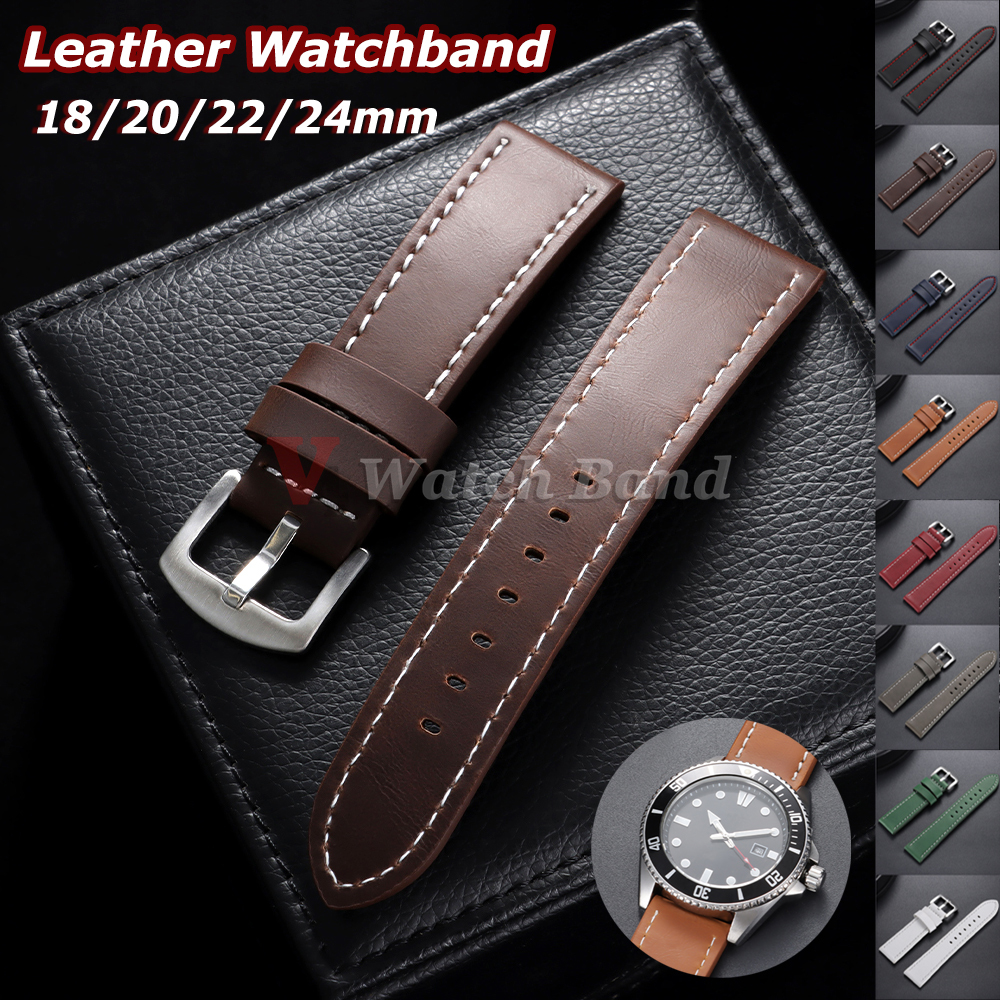New Vintage Brown Leather Watch Strap for for for Watch Band 18mm 20mm 22mm 24mm Men Women Wristbelt Bracelet