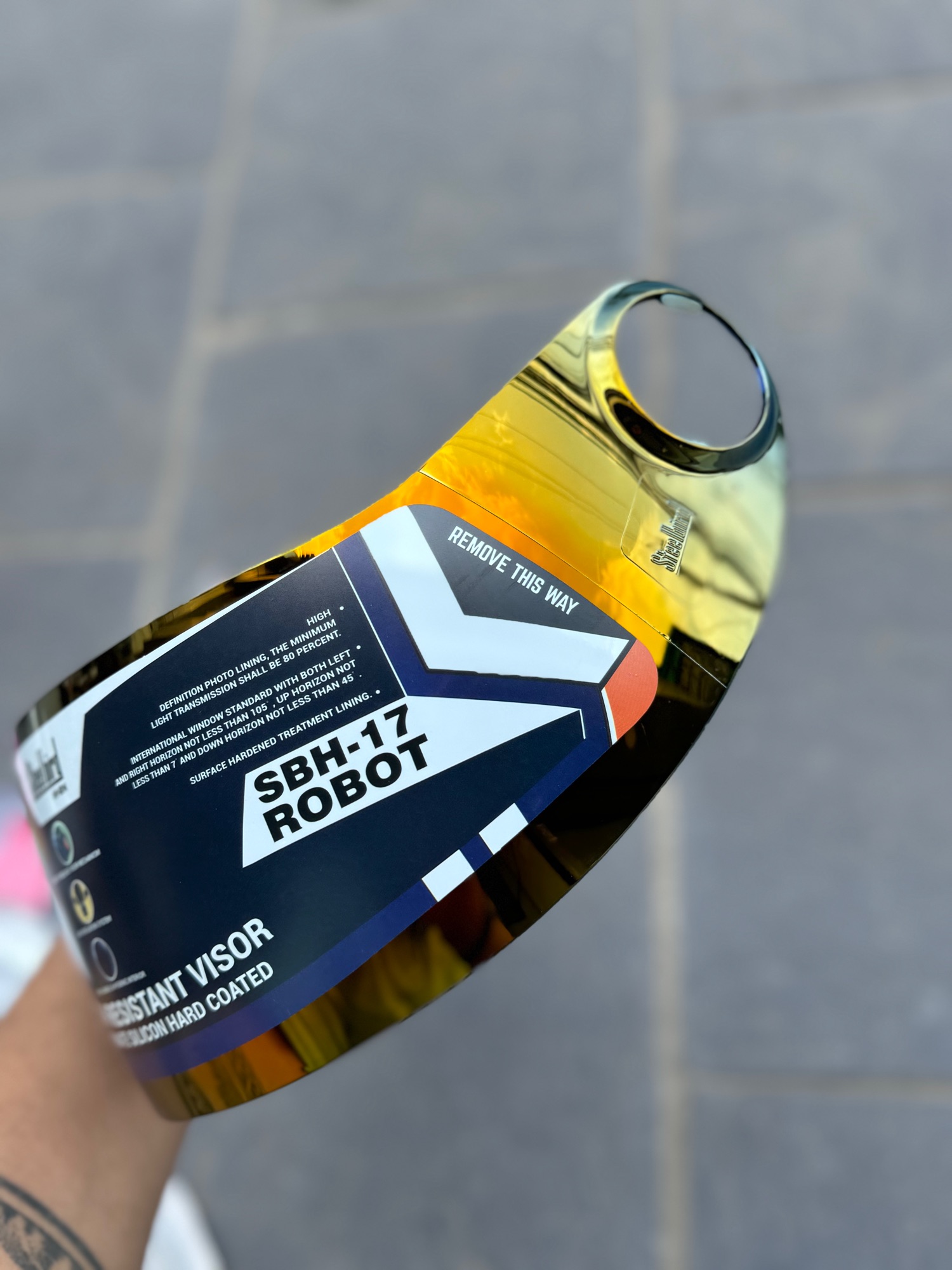 Steelbird Robot Golden Visor