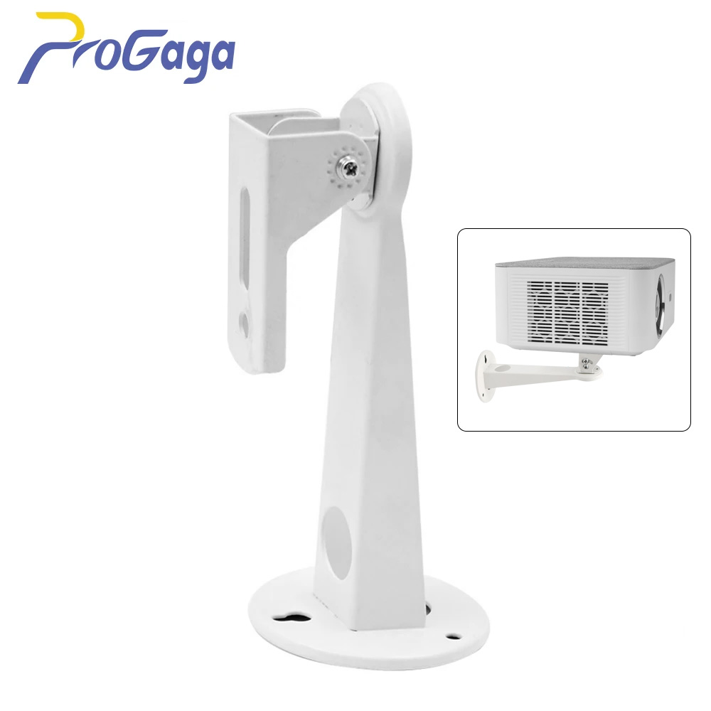 Progaga Wall Mount Projector Stand 360° Rotate Metal HY300 Pro HY320 HY310 Projector Stand for Bedside Wall Office Bedroom Home hy 310 hy 310 projector