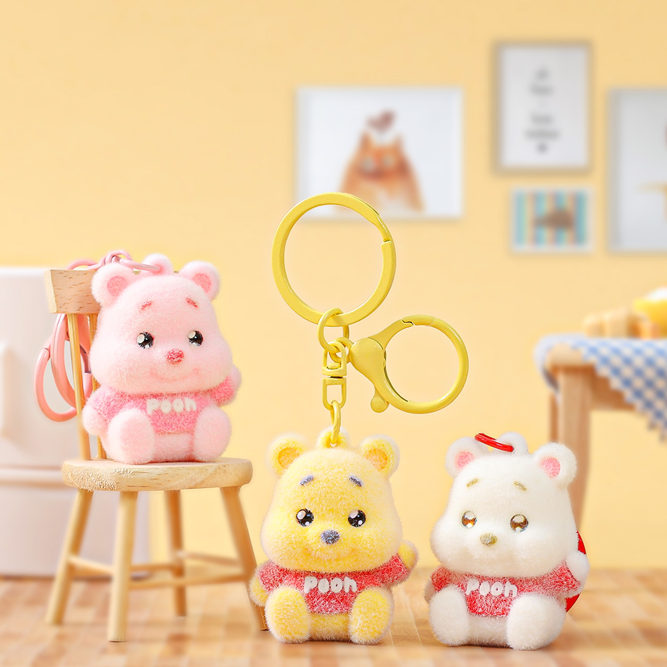 Cute Little Bear Keychains Small Stall Goods Pendants Small Accessories Schoolbag Pendants Creative Small s pen gpt