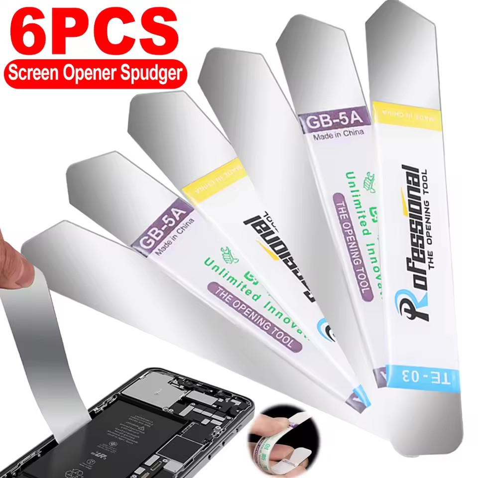 6/1Pcs Stainless Steel Blade Soft Ultra Thin Pry For Phones Tablet Screen Battery Opening Tools for iPhone iPad Opener
