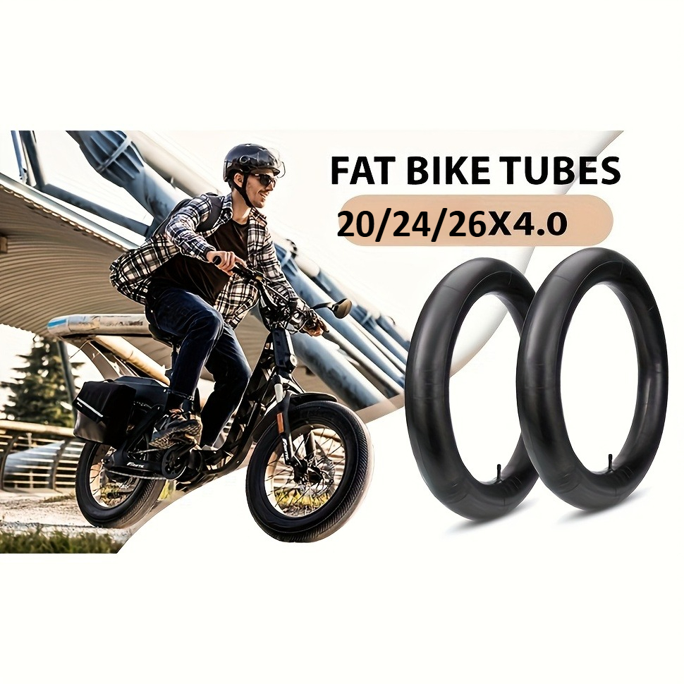 2PCS/1PC 20x4.0/24X4.0/26X4.0 Snow Bike Tires Schrader Valve, Compatible with Road, Mountain Electric Bicycles Bike Accessories