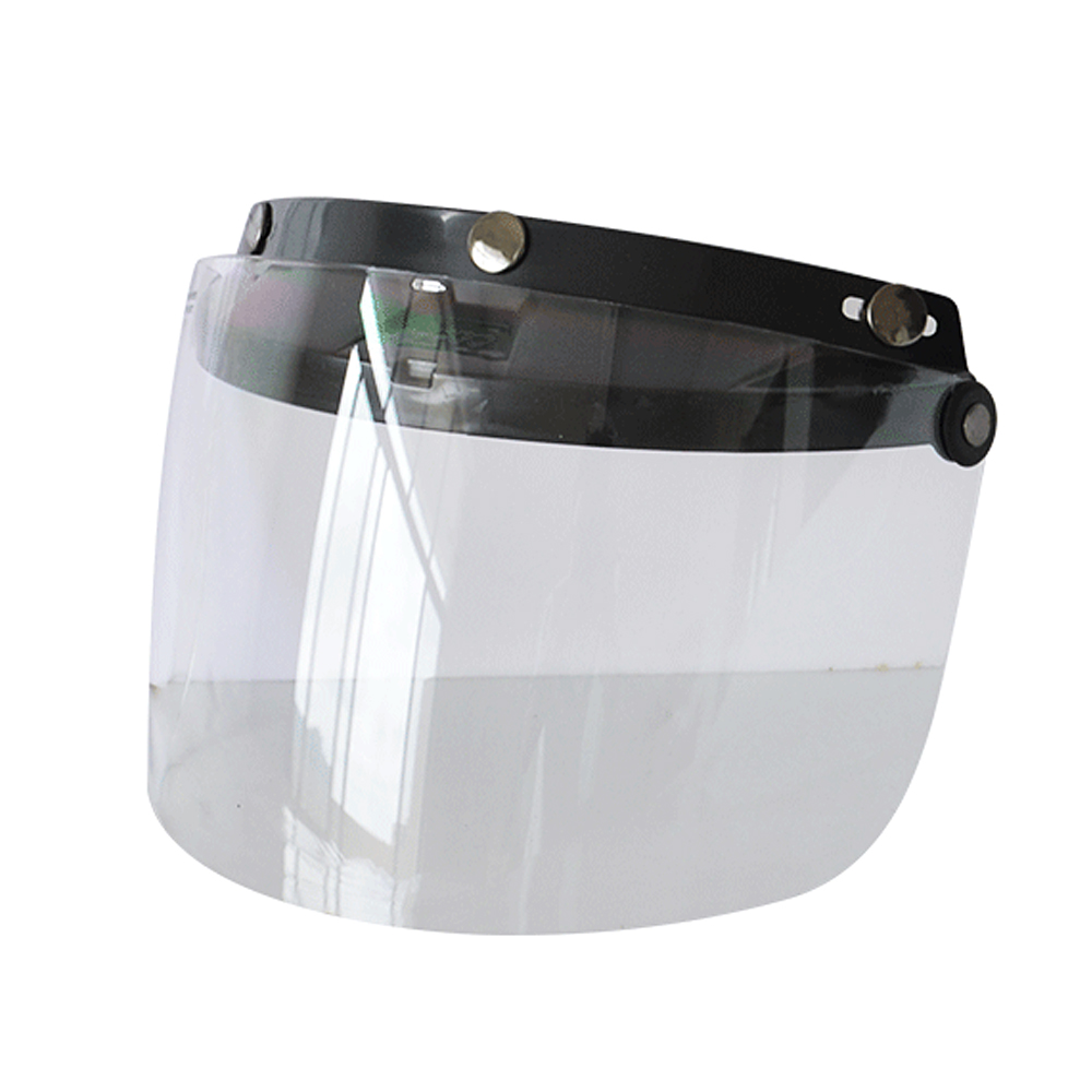 Motorcycle Anti-UV Anti-Scratch Helmets Lens Fashion Visor Wind Shield Lens Universal for Standard 3-Snap Open Face Helmets