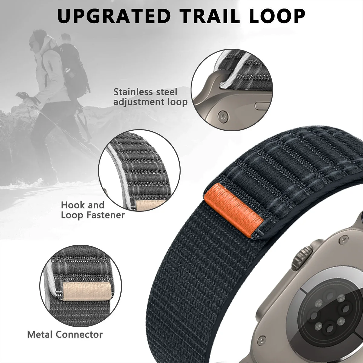 official Nylon Strap for Apple Watch Band Ultra 2 49mm 46mm 45mm 41mm 44mm 42mm Wave Bracelet for IWatch Series 10 9 8 7 6 SE 5