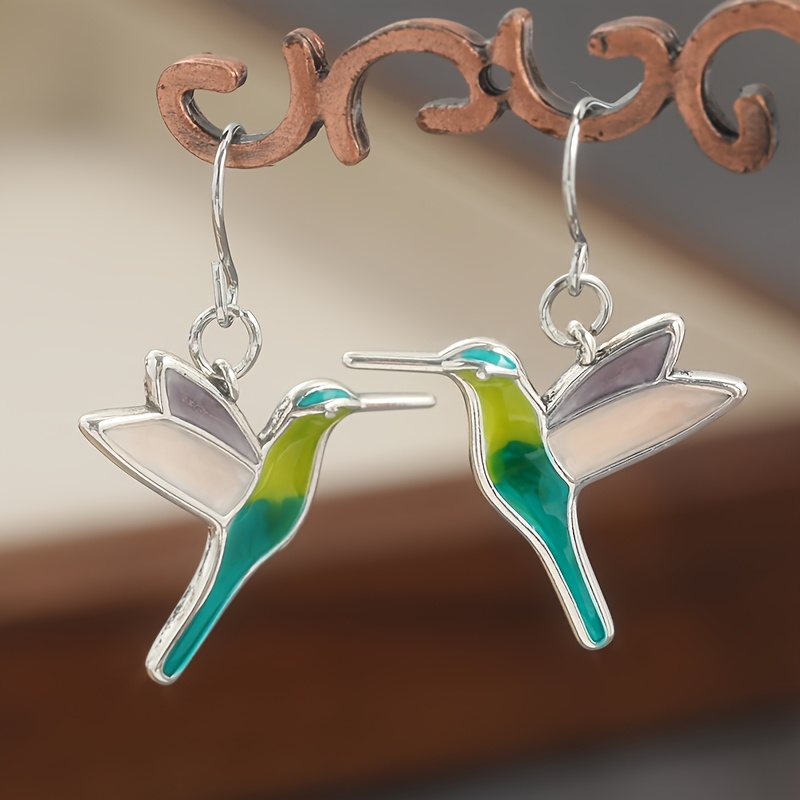 Women's Creative Bird Pendant Earrings Hummingbird Earrings Animal Jewelry Cute Ear Accessories Daily Party