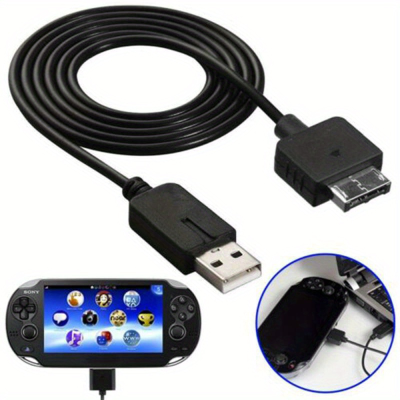 USB Data Sync & Charger Cable for PS Vita 1000 PSV1000 Transfer Charging Cord Power Adapter Wire