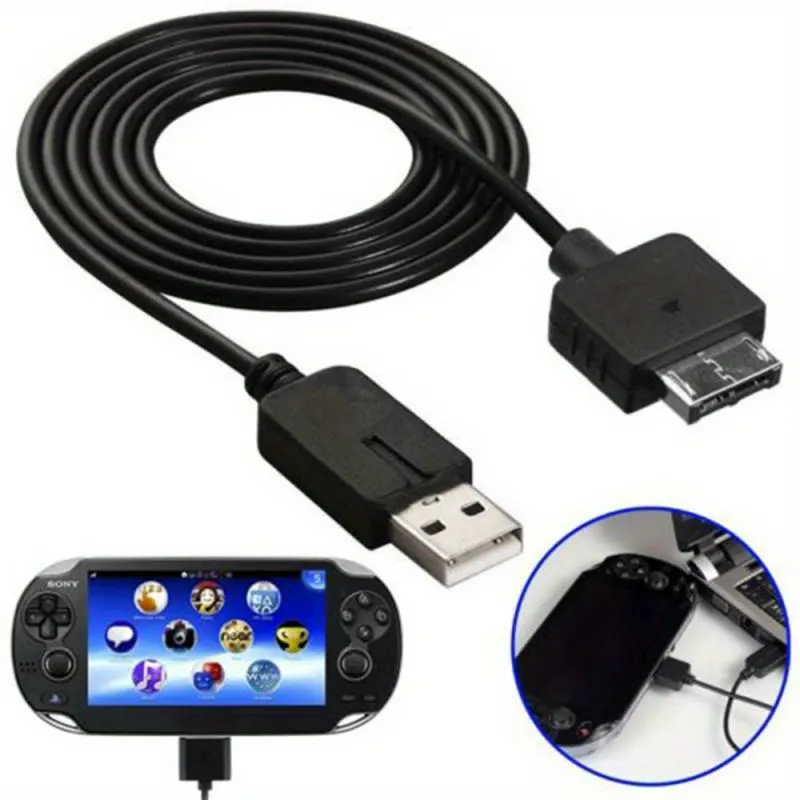 USB Data Sync & Charger Cable for PS Vita 1000 PSV1000 Transfer Charging Cord Power Adapter Wire