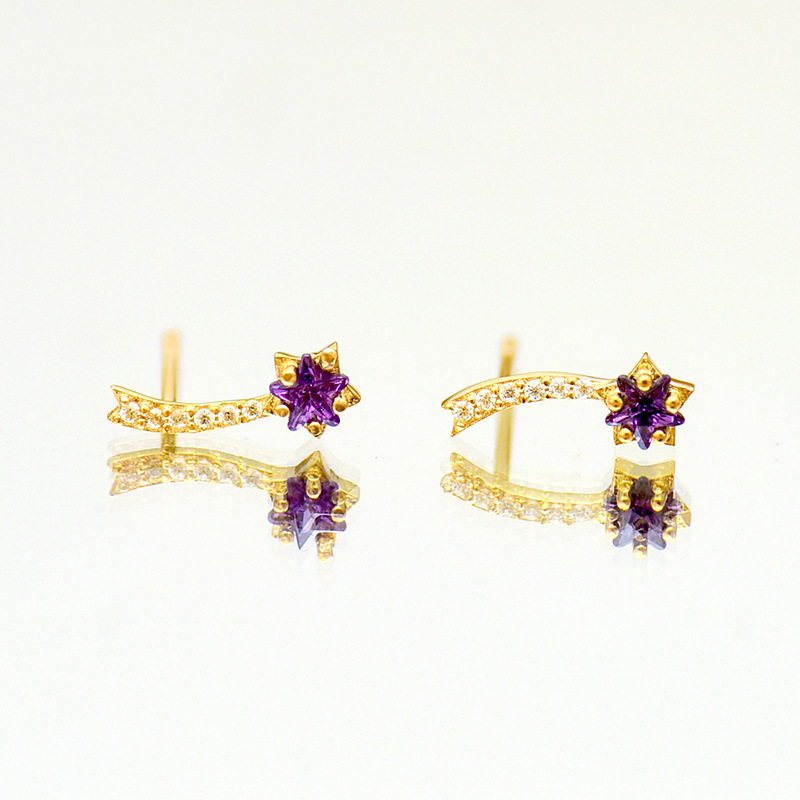 New Fashion Silver Needle Simple Zircon Stud Earrings For Women Unique Cute Hypoallergenic Earring Piercing Trendy Jewelry