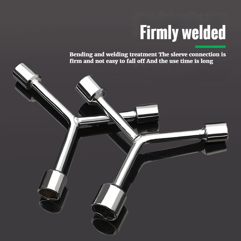 Household Triangular Socket Wrench Pragmatic Y-type Tri-fork Wrench Three-prong Wrench Bicycle Household Disassembly Repair Tool