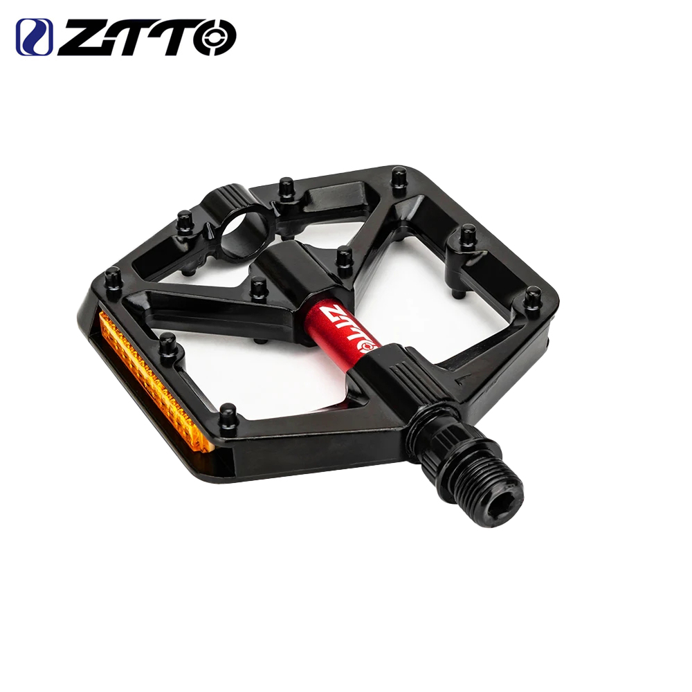 ZTTO MTB Ultralight Flat Pedal CNC Aluminum Alloy AM Enduro Bike Smooth Bearings 9/16 Thread For Gravel Mountain Bike JT07