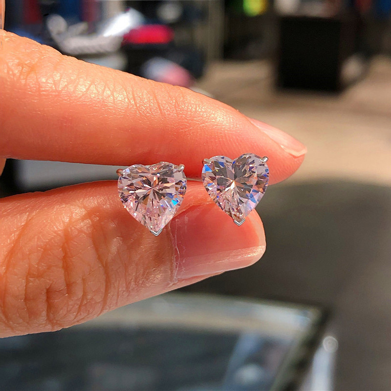 Huitan Korean Partysu Style Brilliant Cubic Zirconia Women Drop Earrings 4 Colors Simple Stylish Female Delicate Earring Jewelry
