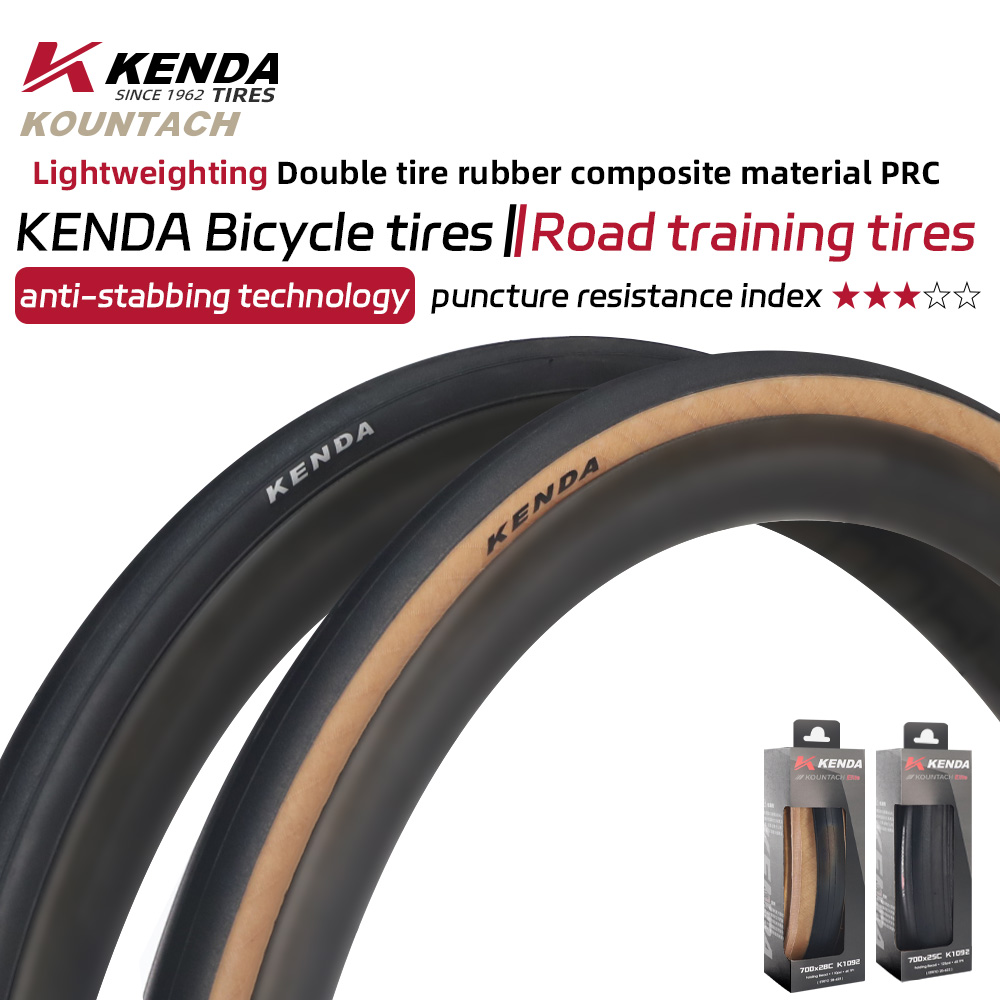 Kenda K1092 Puncture Protection And Ultra Light Weight New Bicycle Tire 700x25/28c Kountach Elite Folding Road Bike Tire
