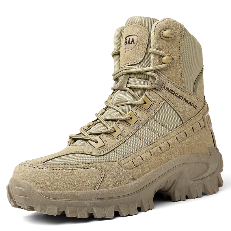Men's Desert Boots Outdoor Non-slip Boots Hiking Desert Ankle Hunting Shoes Work Safty Men Boots Botines Zapatos