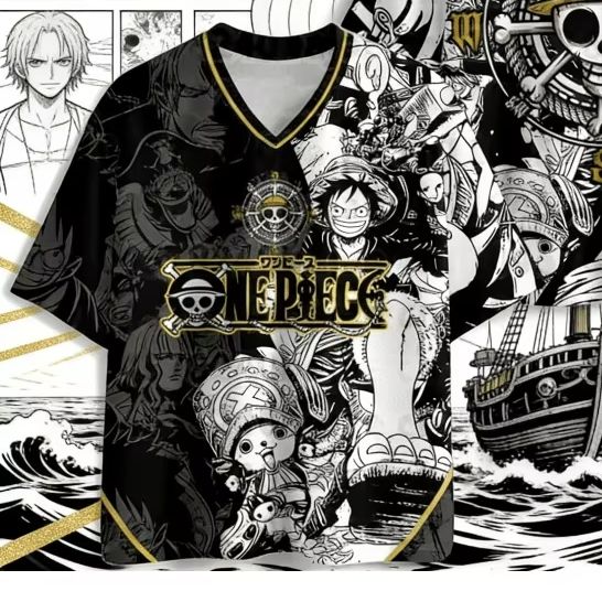 2026 New Summer Japanese Anime One Piece Zoro Luffy 3D Quick-Drying T-Shirt Plus Size for Men Women Children's Top Jersey ja 3