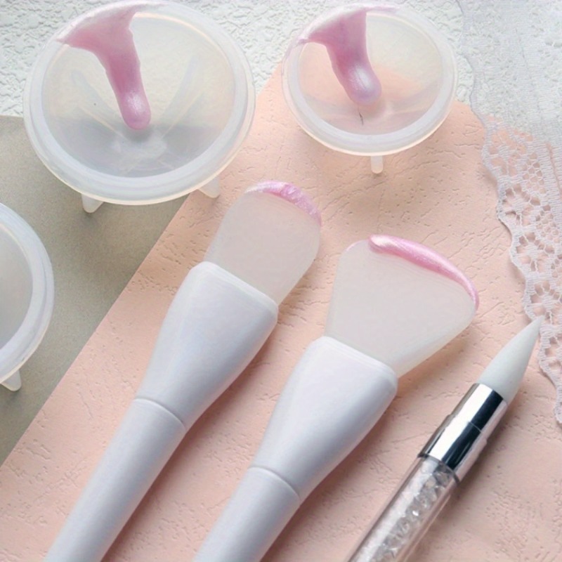 3Pcs/Set Seal Stamp Wax Spoon Cleaning Tool Soft Silicone Spoon Melting Wax Spoon Cleaner Wedding Invitation Clear Stamps Tool