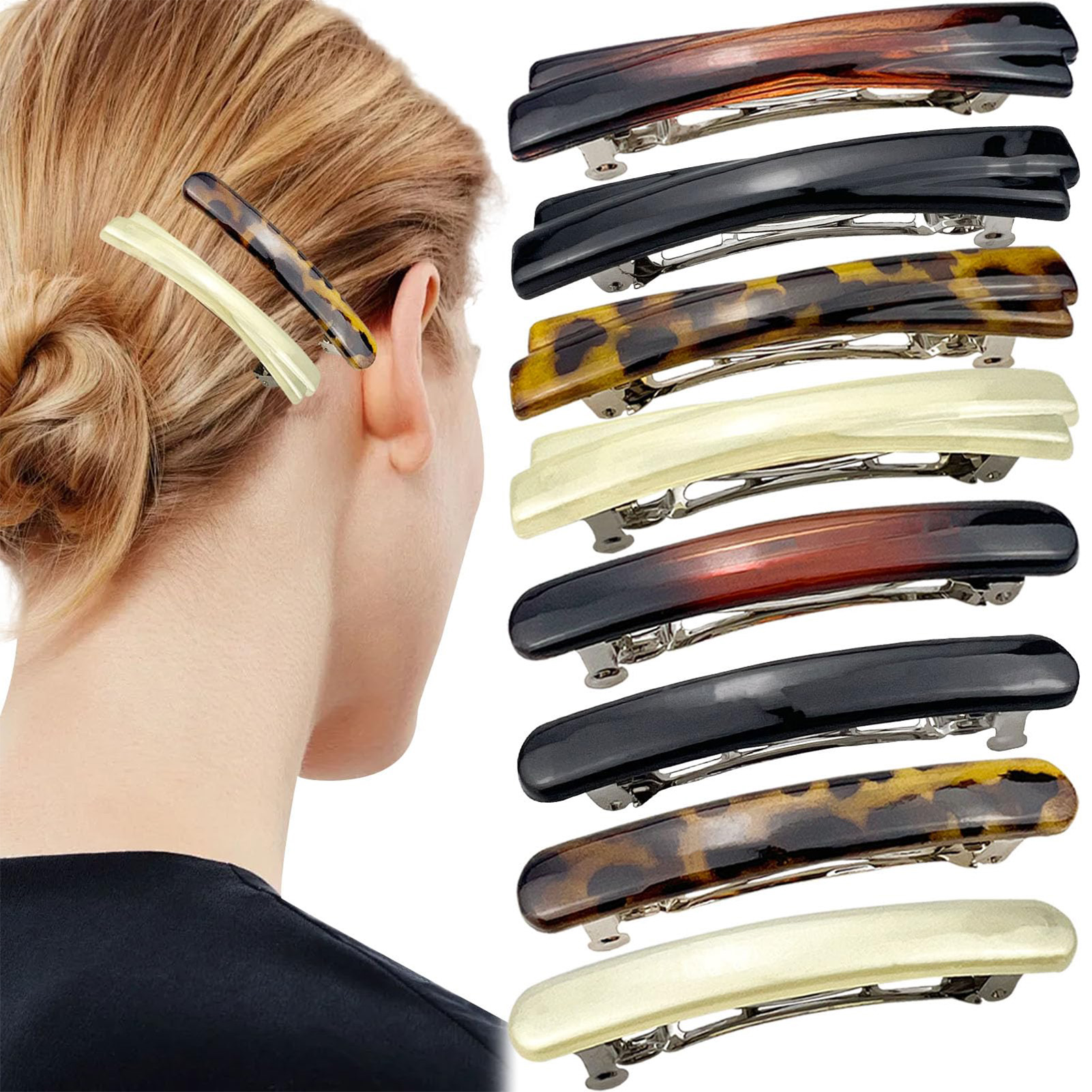 Retro Thin Hair Clips Spring French Hair Clips Hair Style Blue Hair Accessories Female Hair Accessories Perfect Choice