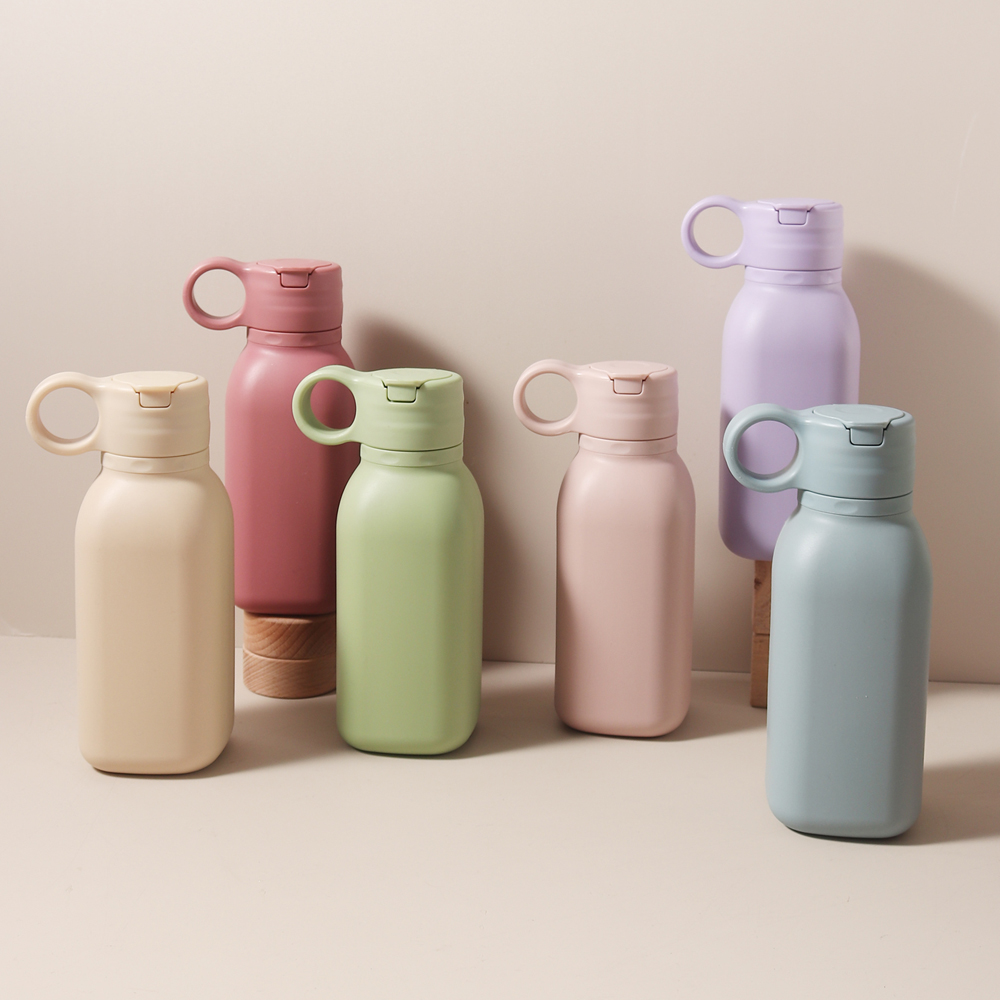 1 PC 450ml Baby Sippy Cup Silicone Flip Lid Water Bottle Portable Toddler Sports Baby Tableware