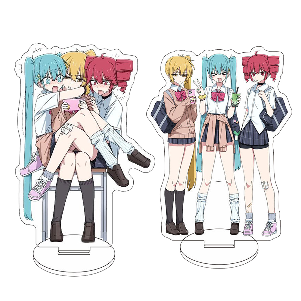 Kawaii Figure Acrylic Stand Decor Cute Music Girls Desktop Ornaments Anime Peripherals Bracket Cartoon Ornament Birthday