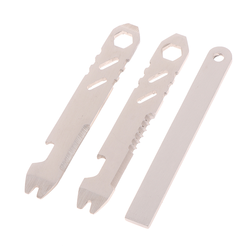 1Pc Stainless Steel Multifunctional Pry Bar Mini Pocket EDC Hex Wrench Bottle Opener Portable Outdoor Bicycle Repair Tool pen gpt