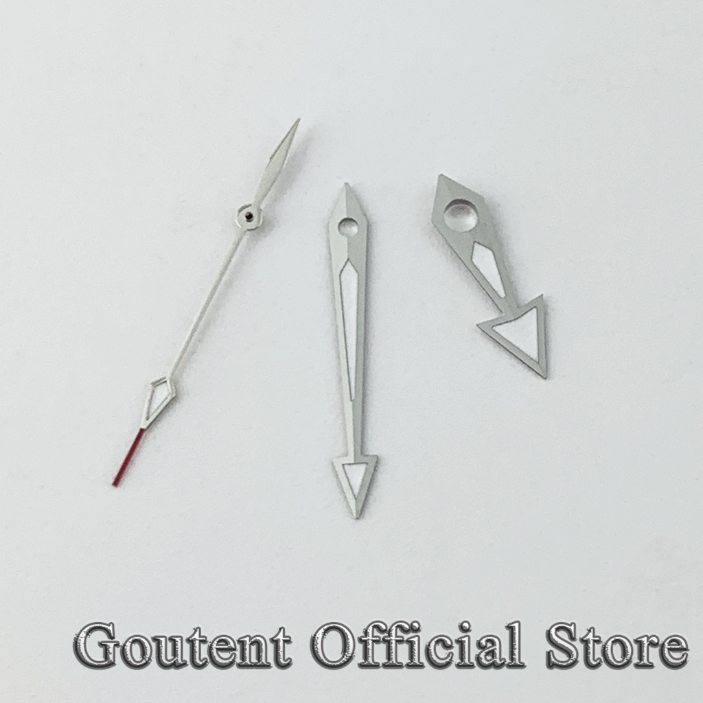 Silver Watch Hands Fit NH35 NH36 Miyota 8215 8205 821A DG2813 3804 Luminous Watches Automatic Movement Parts