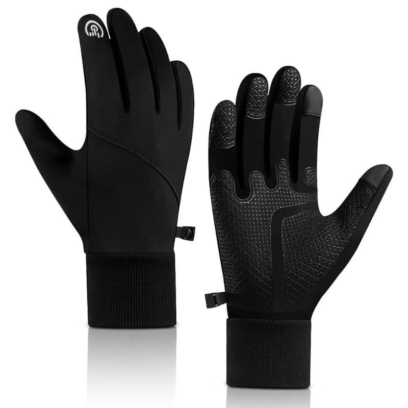 Outdoor Cold-proof Electric Bike Gloves Cycling Touchscreen Gloves Winter Warm and Lined Winter Windproof and Waterproof Gloves