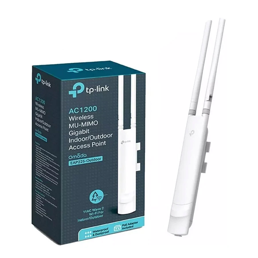 TP-Link EAP225 Outdoor Gigabit Access Point | Omada AC1200 Wireless | MU-MIMO Technology