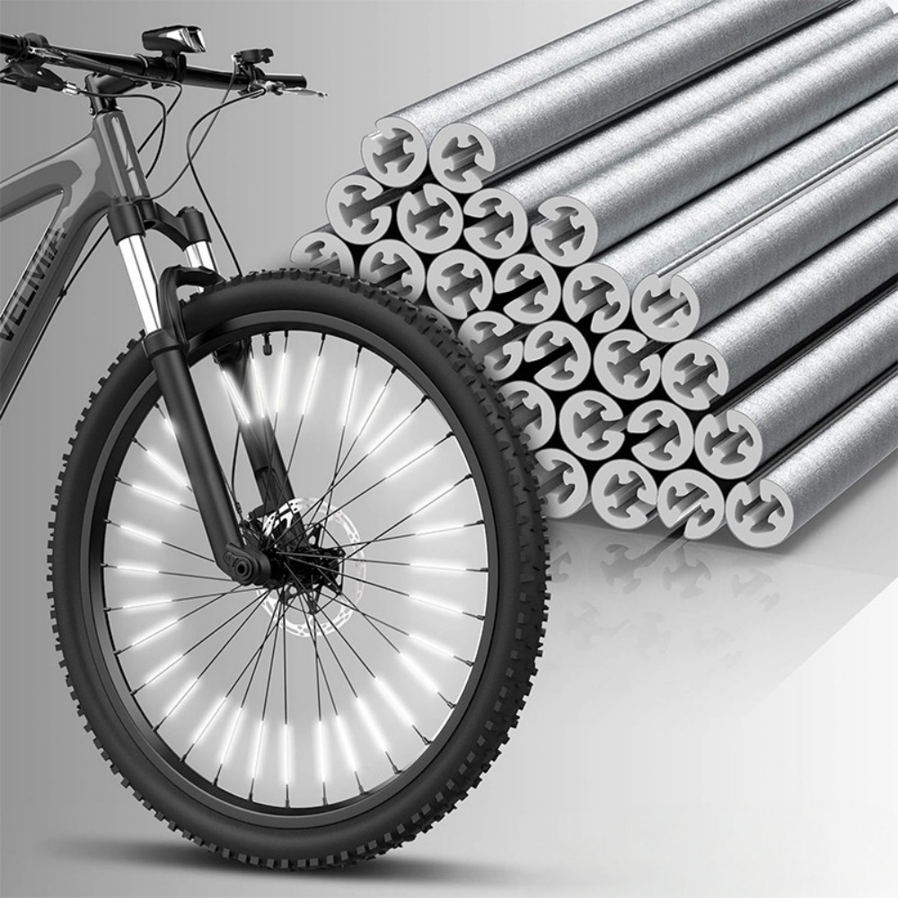 12Pcs~96pcs Bicycle Wheel Spokes Reflectors DIY Bikes Spoke Reflector 8cm Outdoor Cycling Night Warning Safety Spokes MTB