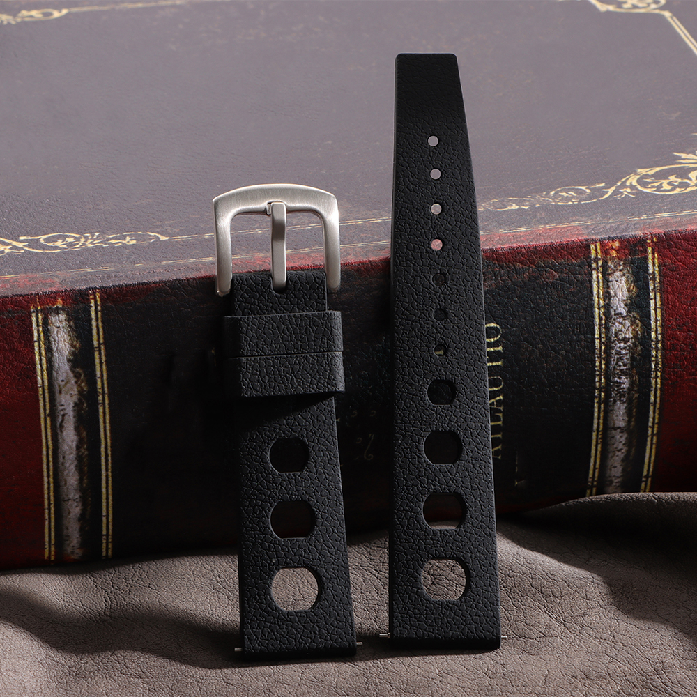 Tropical Silicone Watch Strap 20mm 22mm Stainless Steel Buckle Tropical Strap Premium Soft Bracelets Breathable Watchband