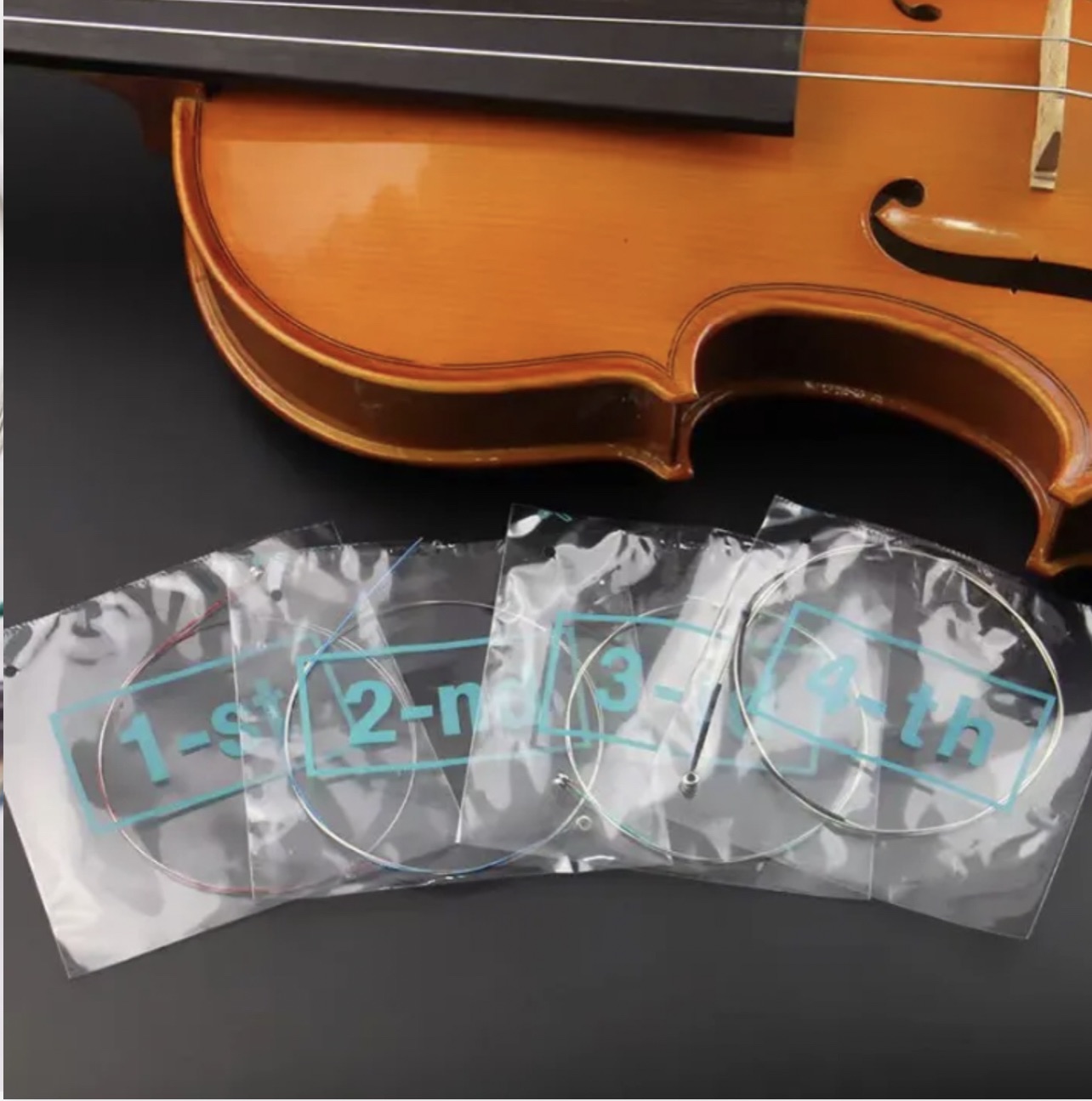 Violin Strings Universal Full Set (E-A-D-G) Alloy Wound With Nickel-Plated Ball Head A703 1St-4Th Musical Instrument Parts Suitable For 1/8 1/4 1/2 3/4