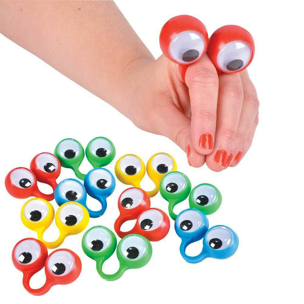 5/10/20Pcs Active Eye Ring Children Parent-child Props Cool Practical Jokes Finger Toys personality Event Giveaway Gags