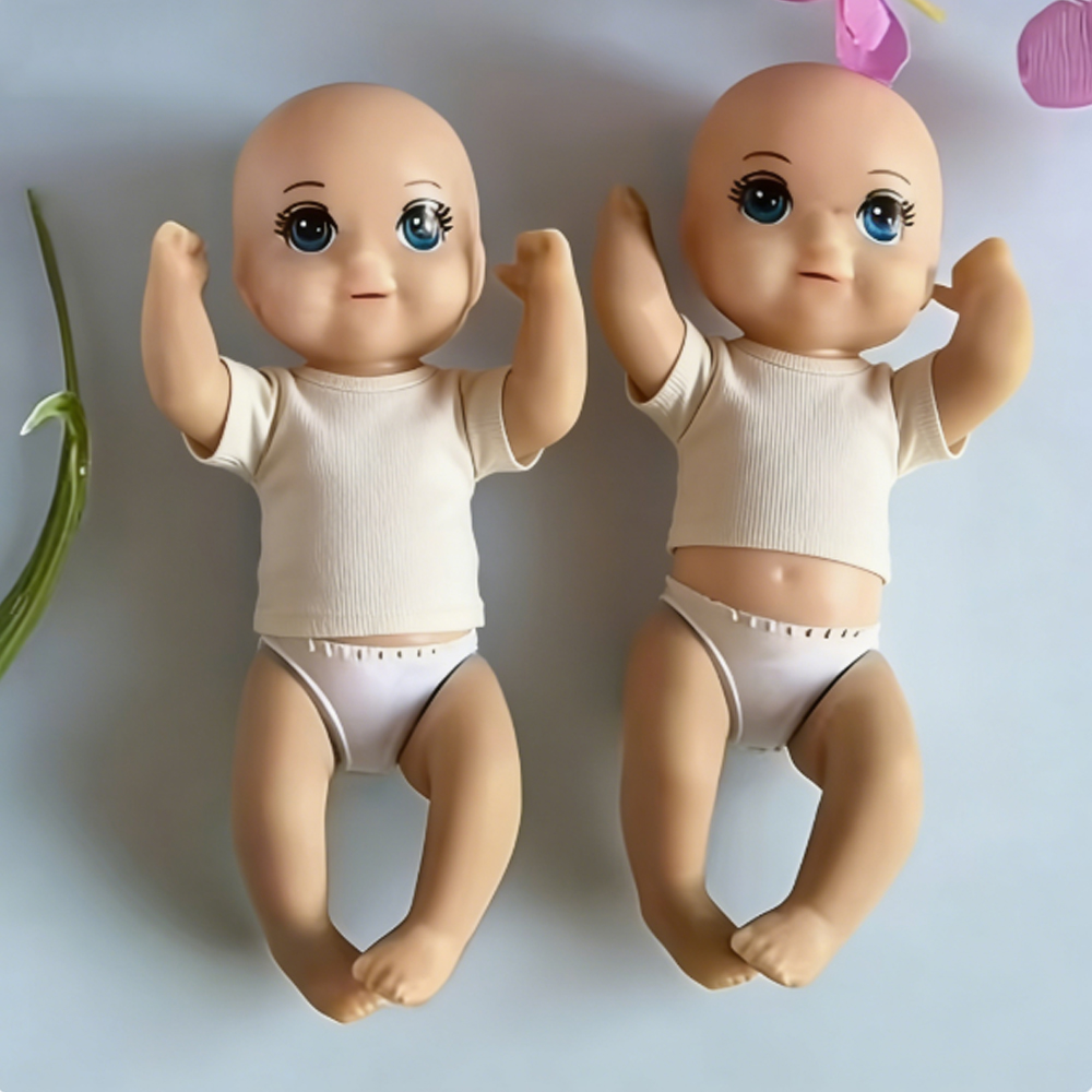 5pcs/10pcs 7cm Little Cute Mini Dolls No Tops Included, Adorable Movable Arms And Legs, Educational Take Care Doll