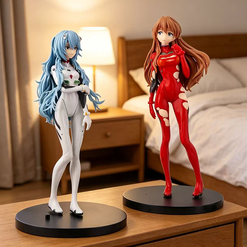 Hot Anime Figure EVA Ayanami Rei Asuka Two-Dimensional Model Chassis Desktop Ornament Collection Ornament Toys