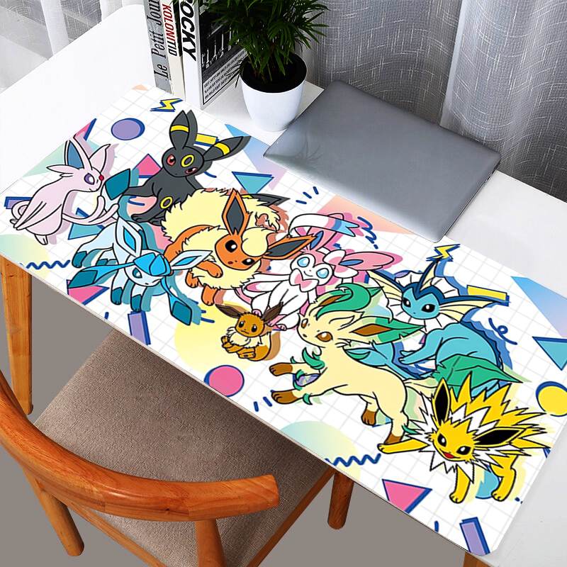 Computer Varmilo Keyboard Mouse Pad Pokemon Pikachu Anime Gaming Accessories Table XXL Gamer Carpet Desk Mat Mousepad
