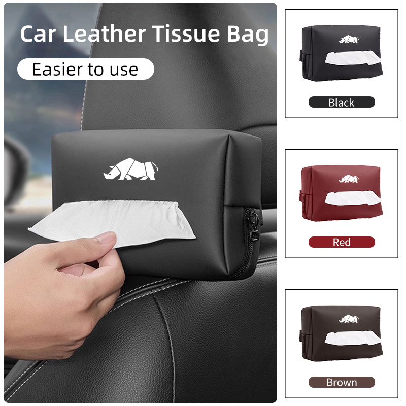 Car Seatback Tissue Organiser Box Sun Visor Console Storage Bag For Suzuki Jimny Alto Swift Grand Vitara Ignis DZire Bale