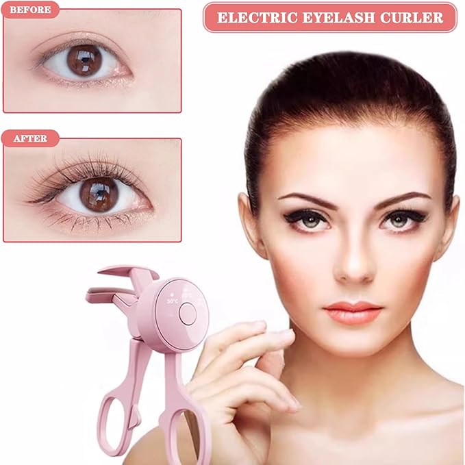 Professional Rechargeable Electric Heated Eyelash Curler - Portable Long-Lasting Lash Lift Tool FSC-00130