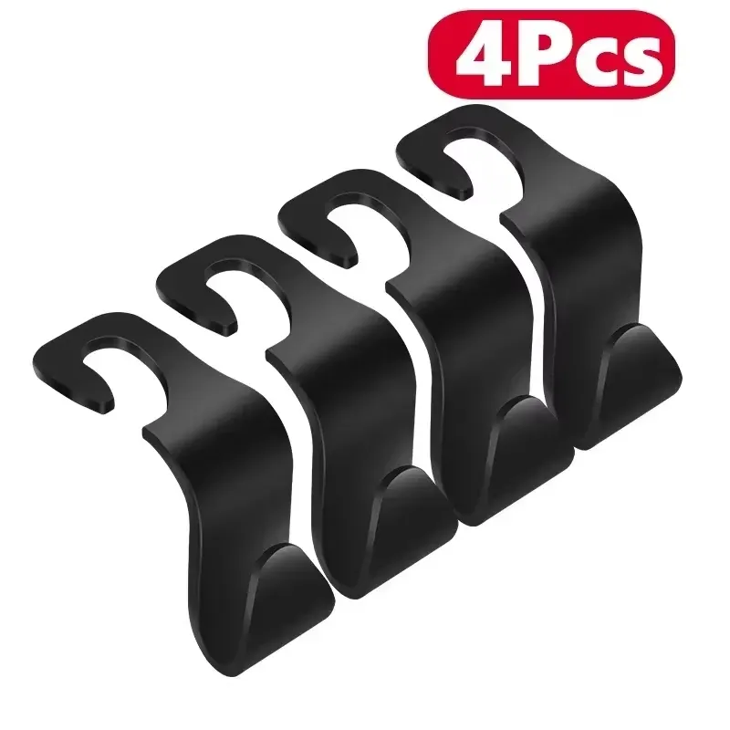 1/2/4PCS Car Front Seat Headrest Organizer, Car Interior Storage, Bag Hooks, Clamps, Car Fastener Hanger, Interior Accessories