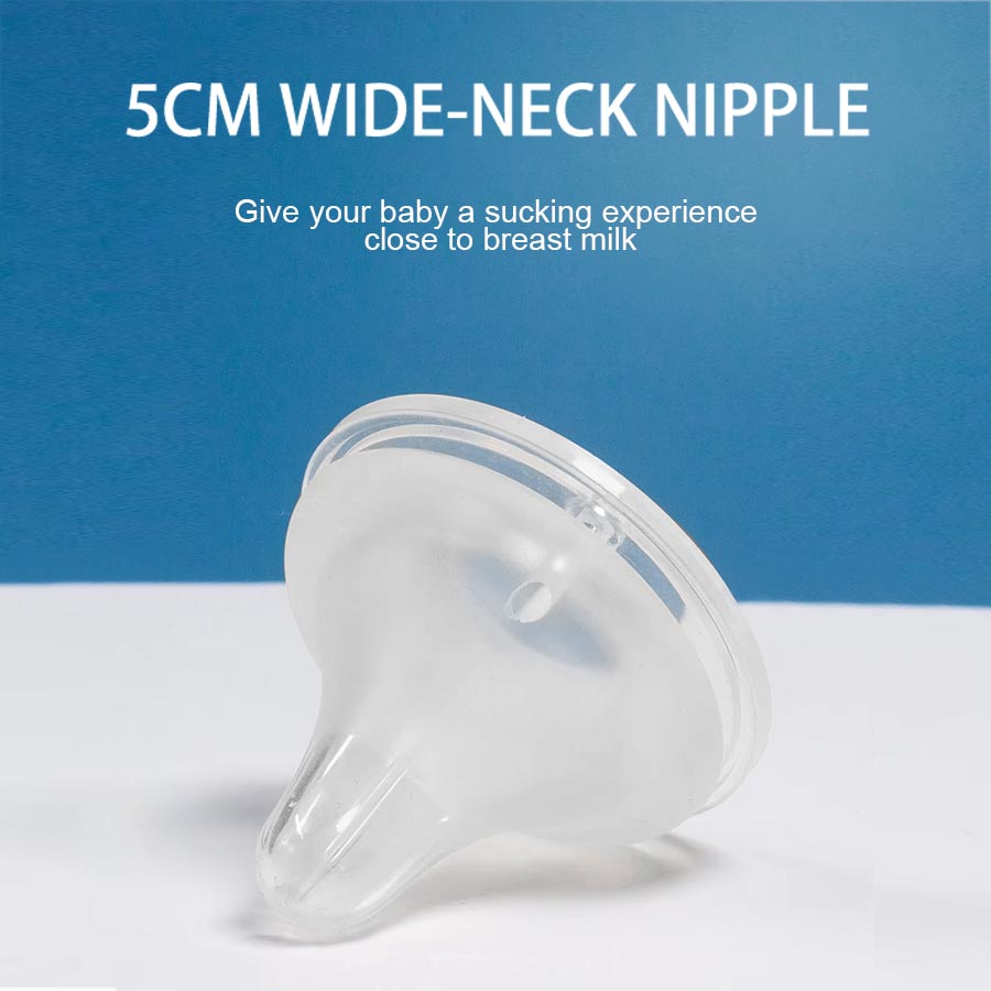 1 Pcs Baby Bottle Nipples Wide Mouth Thickening Three Dimensional Simulation Of Breast Milk 5cm Silicone Nipple Baby Items