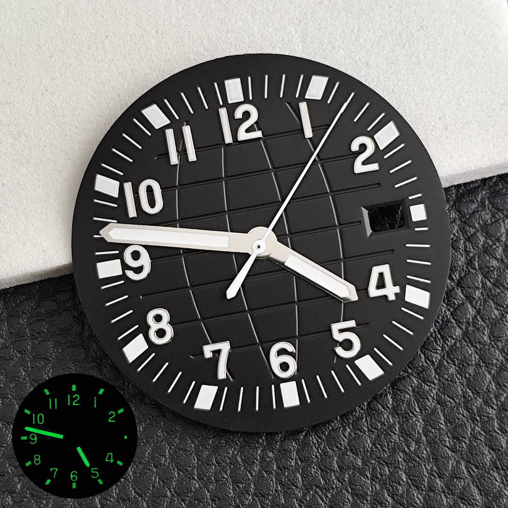 NH35 Dial 28.5mm Green Luminous Dial Fits NH35 NH36 Movement Replaceable Watches man Accessories NH35 Hands