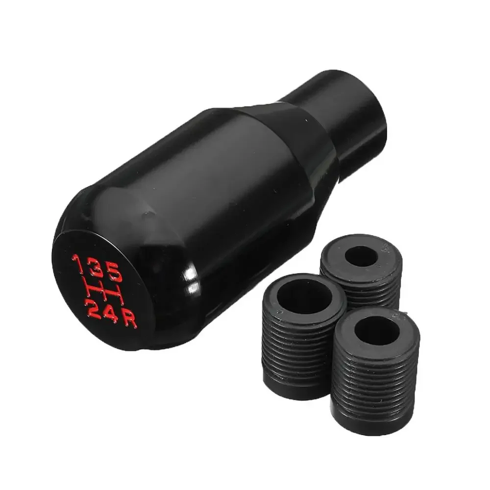 1Pcs Universal Aluminum Gear Shift Knob 5 Speed Aluminum Manual Gear Stick Lever Shift Shifter Knob JDM Black Car Modification