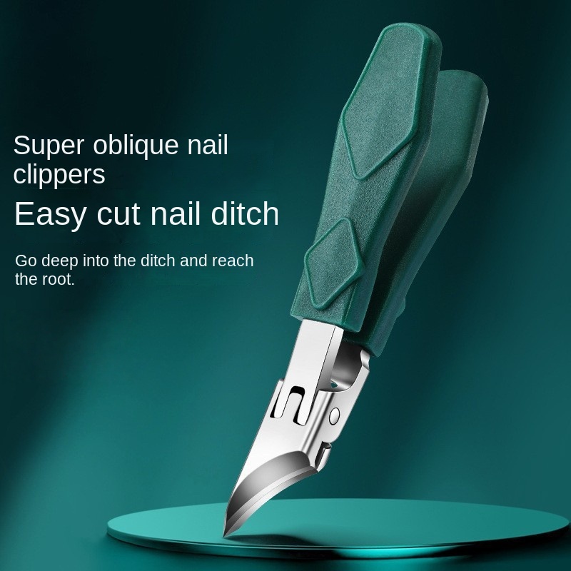 Professional Stainless Steel Toenail Nipper Ultra Trimmer Ingrown & Thick Nail Care Tool Recommended by Podiatrists