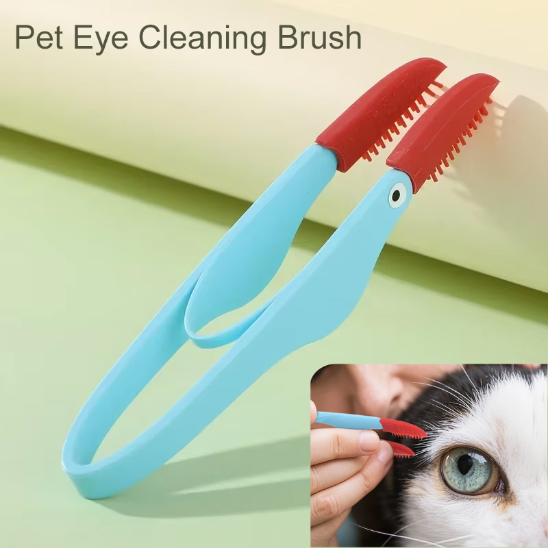 1pc Soft Silicon Cat Dog Pet Tear Brush Eye Cleaning Comb Eye Poop Clip Soft Brush Pet Supplies Cat Dog Knotting Brush