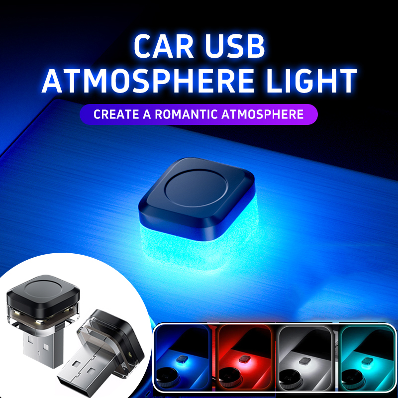 LED Car Roof Star Atmosphere Lights Projector Light Interior Ambient Atmosphere Lamp Decoration Light USB Plug
