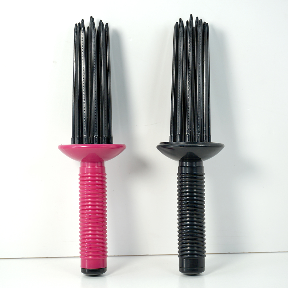 Comb Curling Hair Curler Fluffy Roll Anti Slip Wand Hairstyling Tools Professional Styling Brush Z0039-ZhiWen