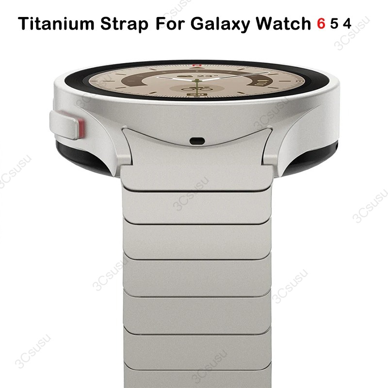 No Gaps Luxury Titanium Color Band for Samsung Galaxy Watch 7 6 5 4 Classic 40 44 45 46mm 42 mm 316 Stainless Steel Strap