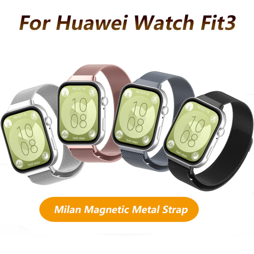 Magnetic Metal Strap Compatible with Fit3 Milanese Strap Watch Fit3 Replacement Strap