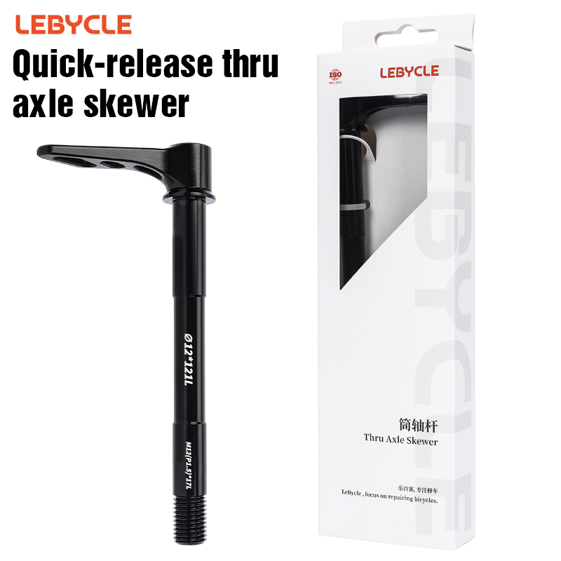 LEBYCLE MTB Bicycle Quick Release Thru Axle Road Bike Screw Shaft DT Structure Skewers 12mm Wheel Axis Hub Rear M12 M15 x 148MM