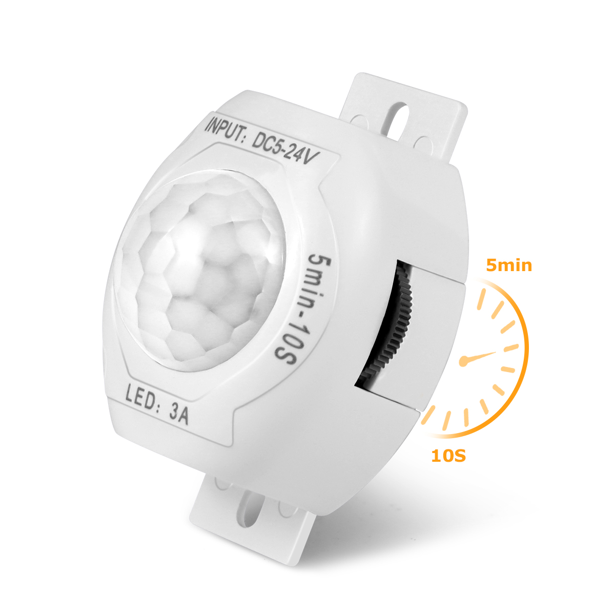 DC 5V 12V 24V LED Light Motion Sensor Switch Human Body Induction Detector For LED Strip Lamp Work at Night