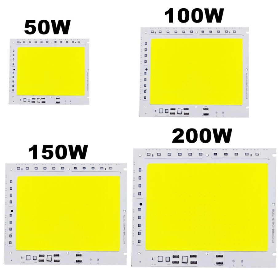 LED COB Chip 50W 100W 150W 200W 200-240V Smart IC No Need Driver LED Lamp Light Source For Flood Light Spotlight DIY Lighting lightify