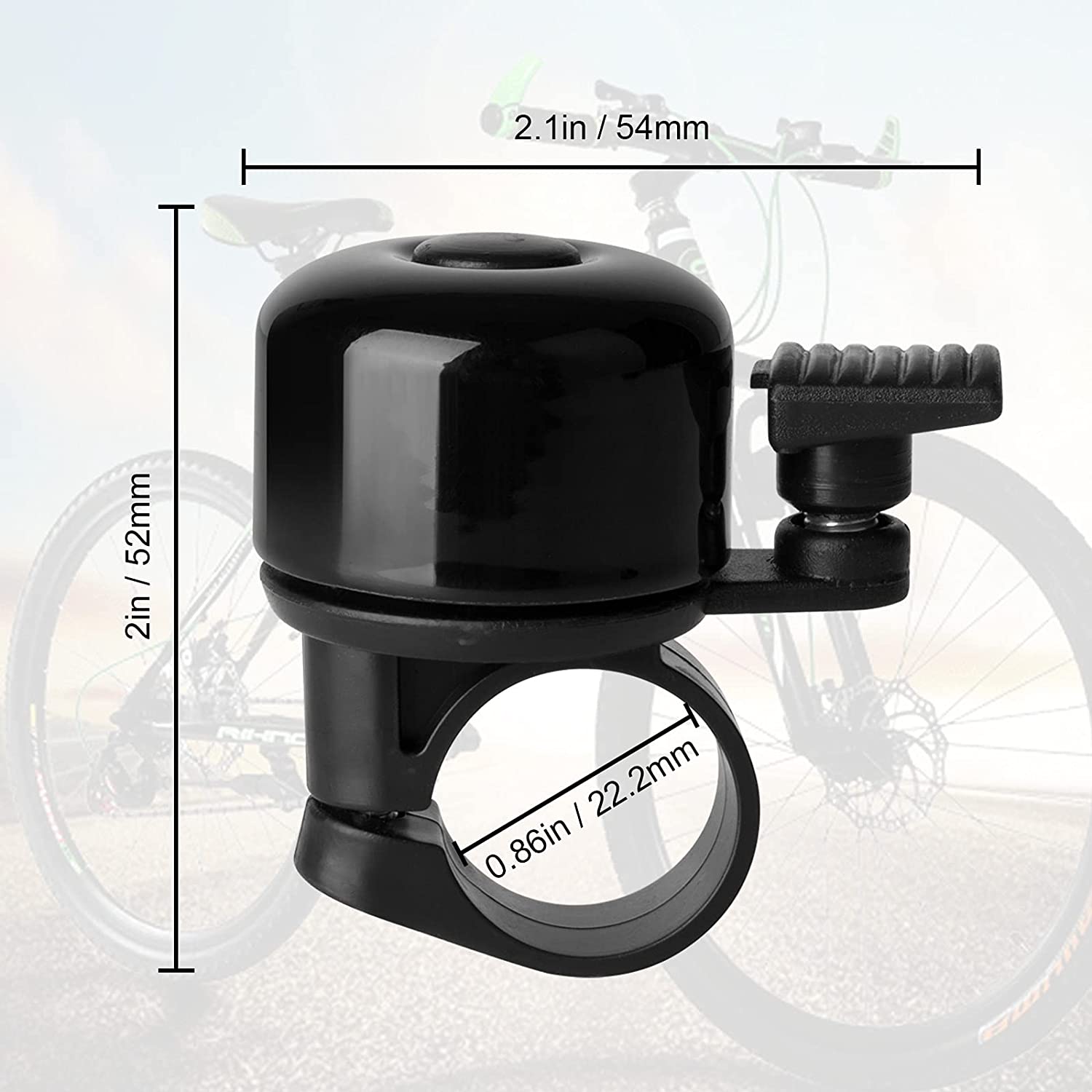 Mini Bicycle Bell Alloy Mountain Road Bike Safety Warning Alarm Cycling Handlebar Bell Ring Horn